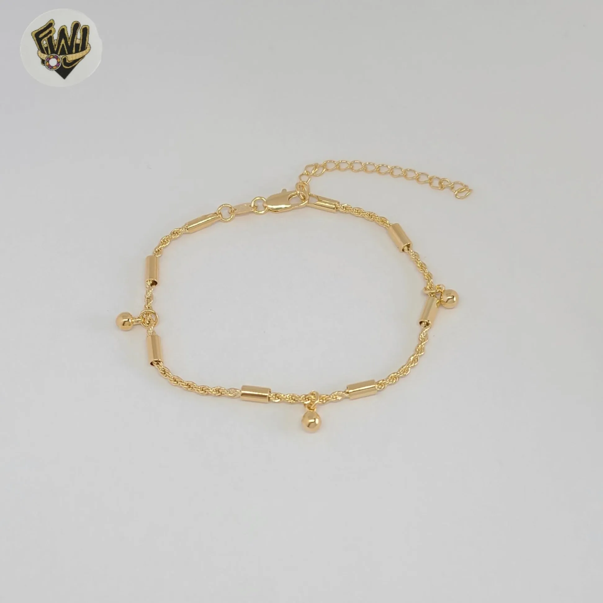 (1-0790-1) Gold Laminate - 2mm Alternative Rope Bracelet - BGF