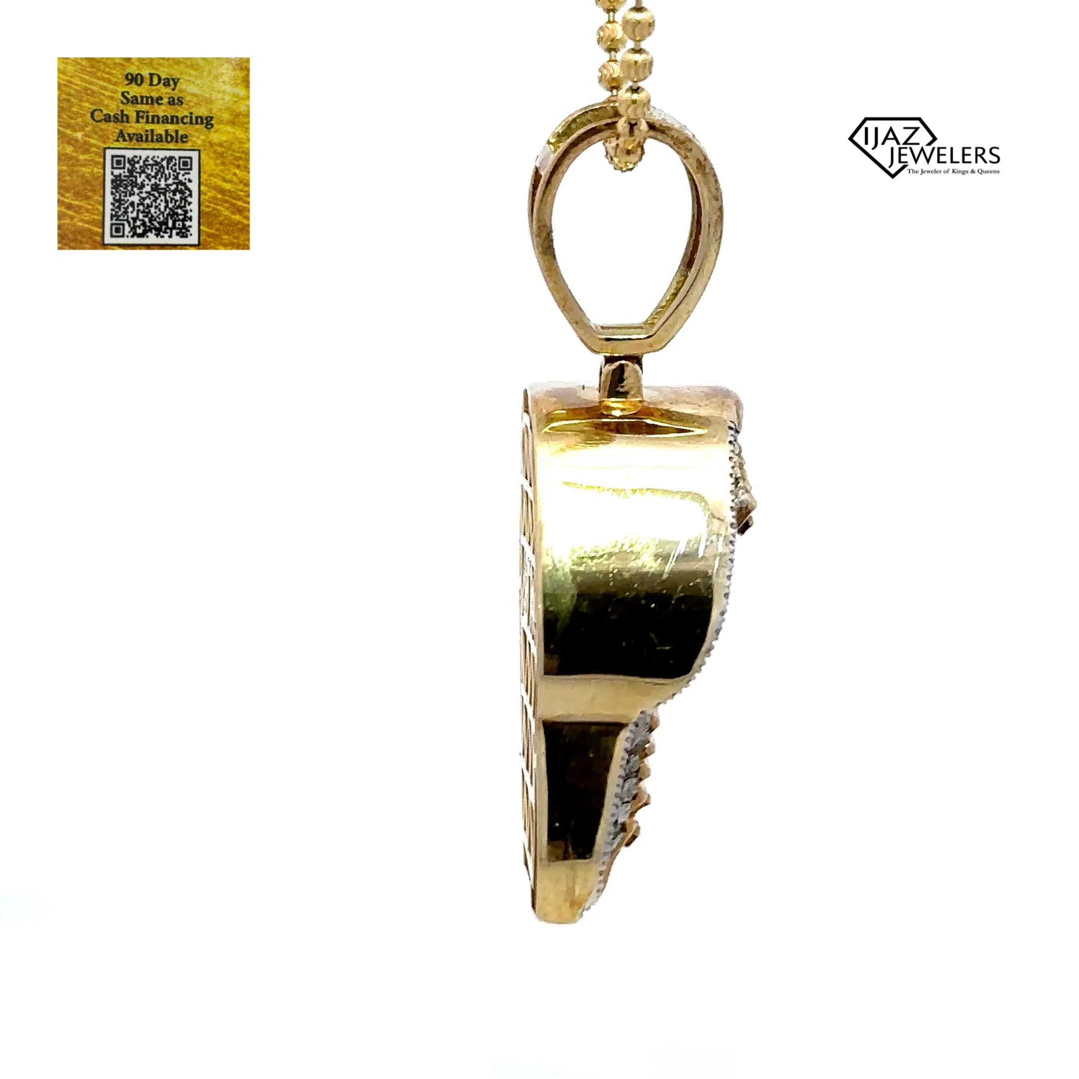 10K gold 0.67 CTW Diamond Money Counter Charm