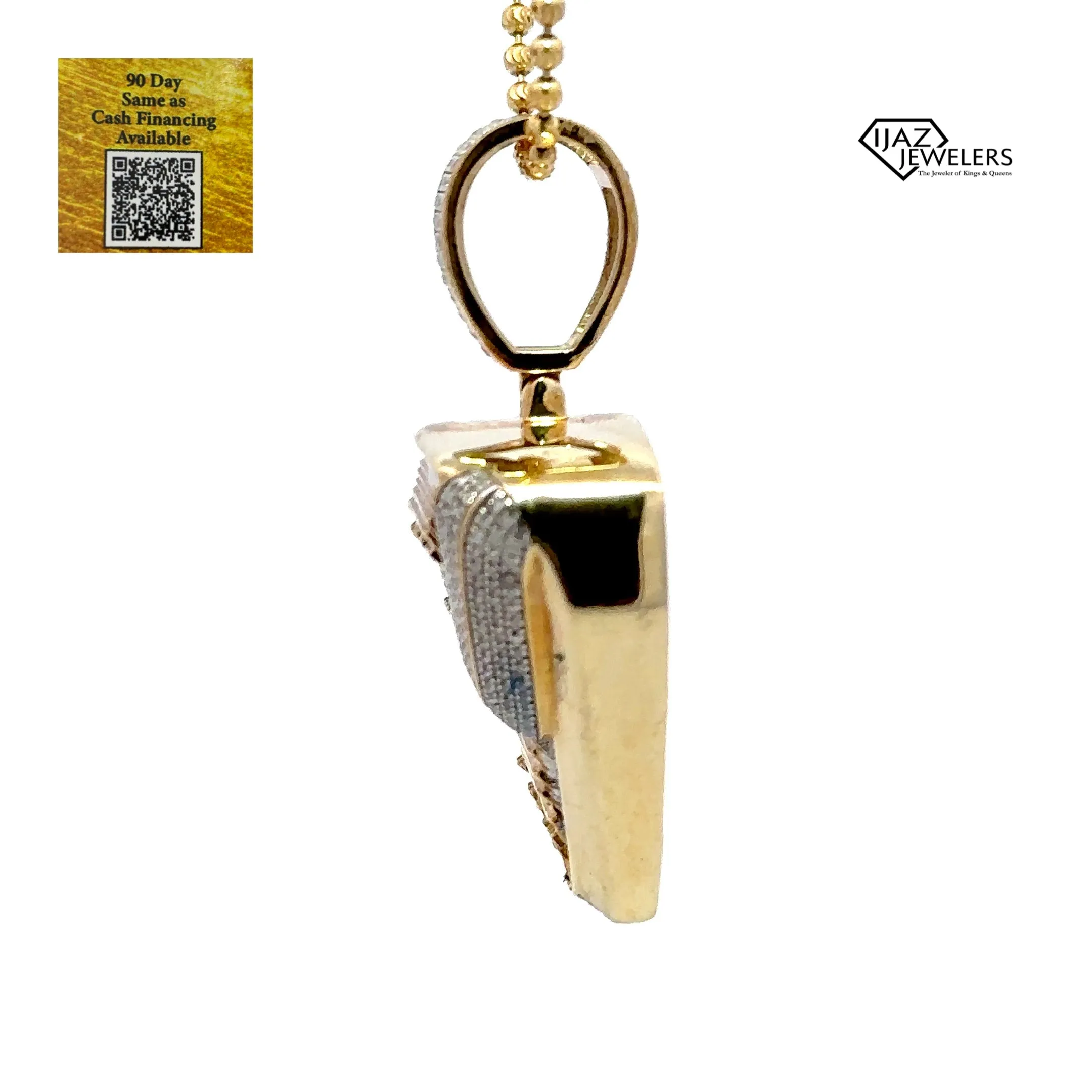 10K gold 0.67 CTW Diamond Money Counter Charm