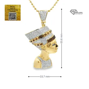 10K Gold 1.00 CTW Diamond Egyptian Charm