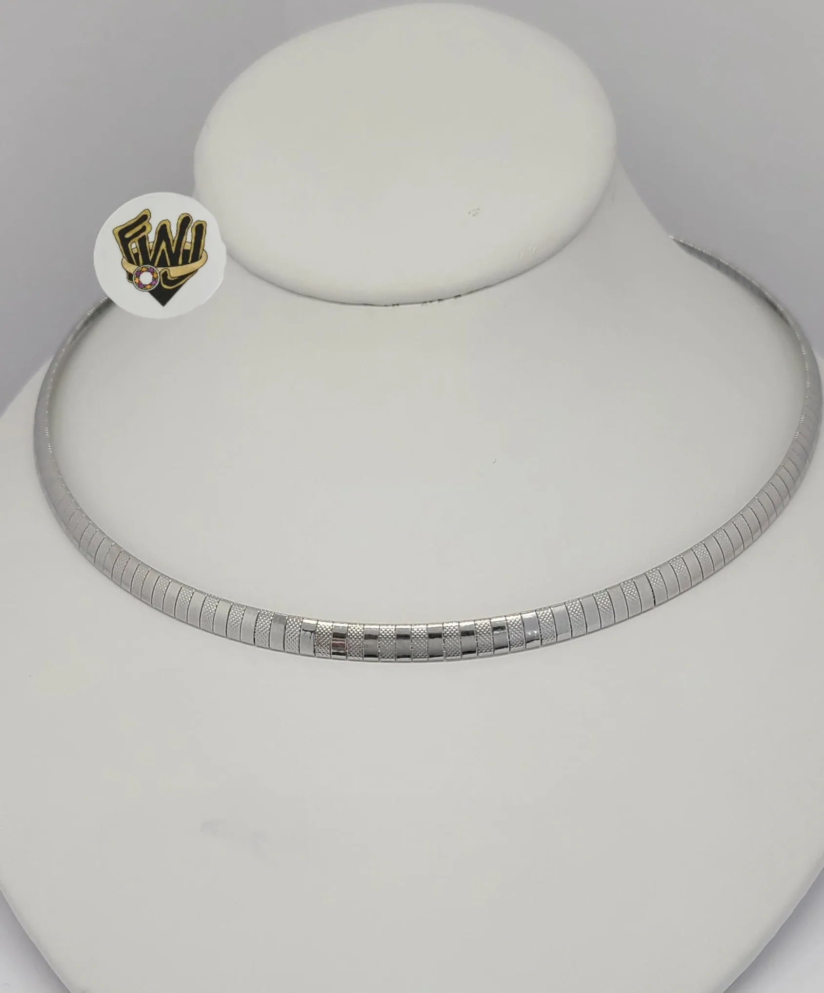 (4-7022) Stainless Steel - 6mm Omega Necklace - 18.