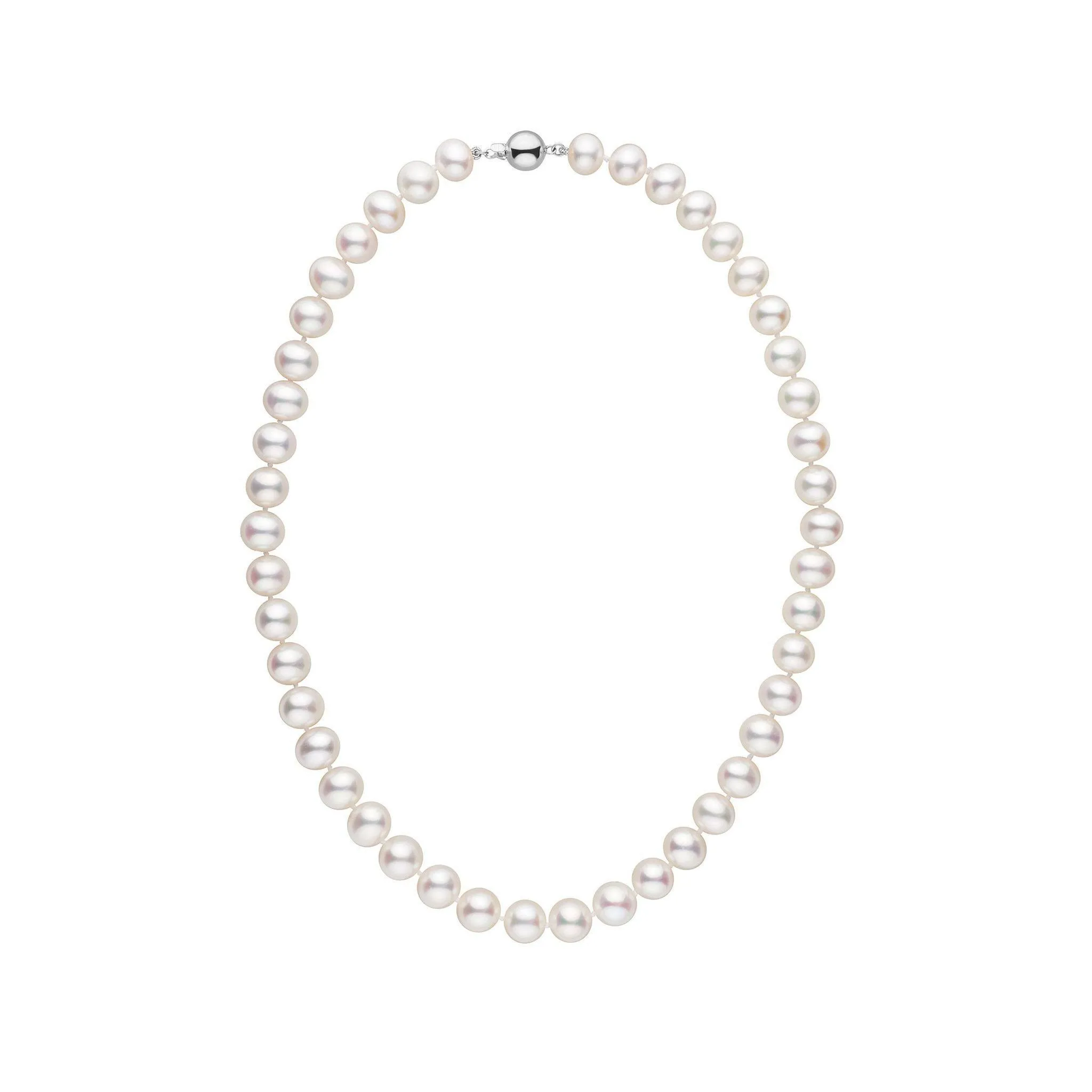 8.5-9.0 mm 16 Inch AA  White Freshwater Pearl Necklace