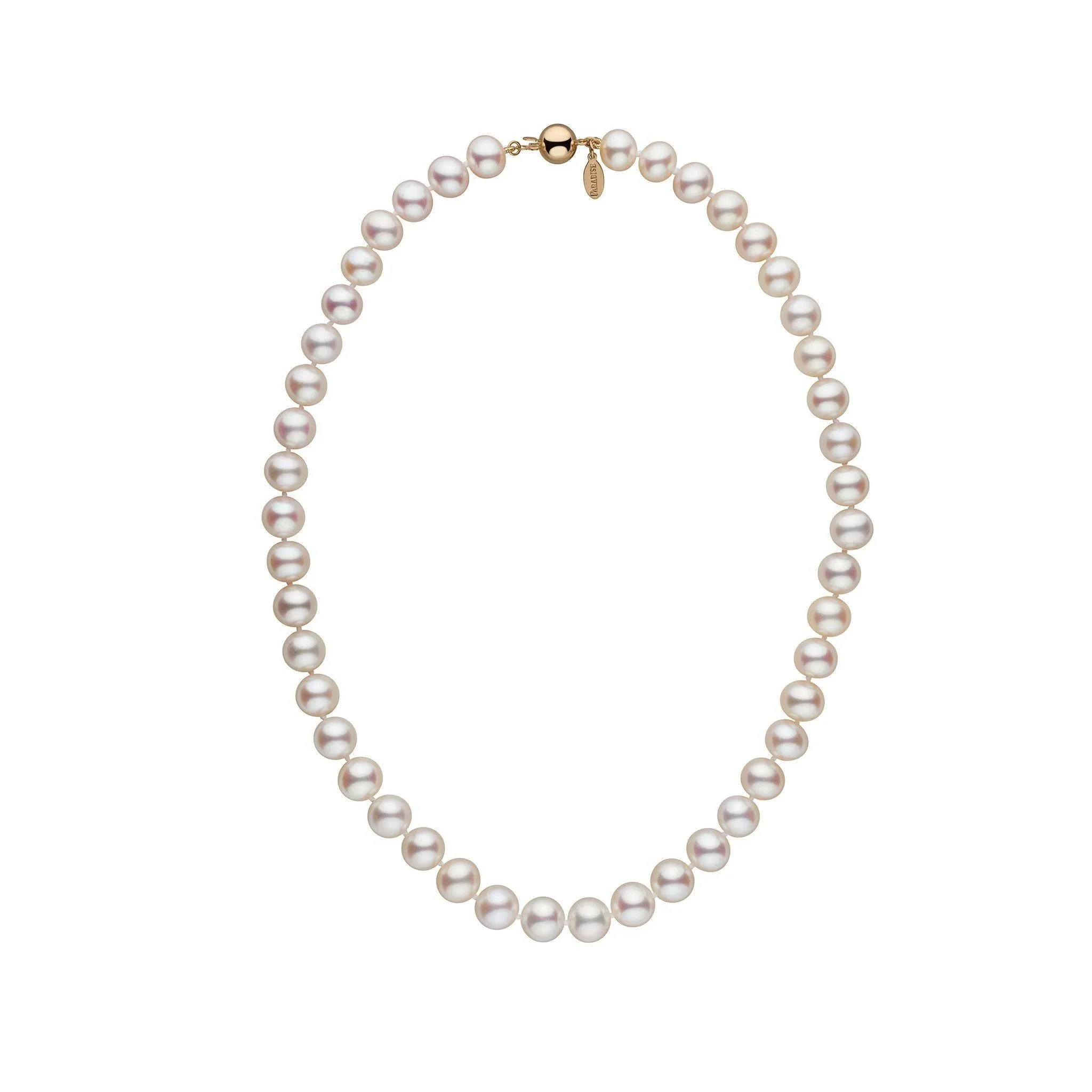 8.5-9.0 mm 16 Inch White Freshadama Freshwater Pearl Necklace