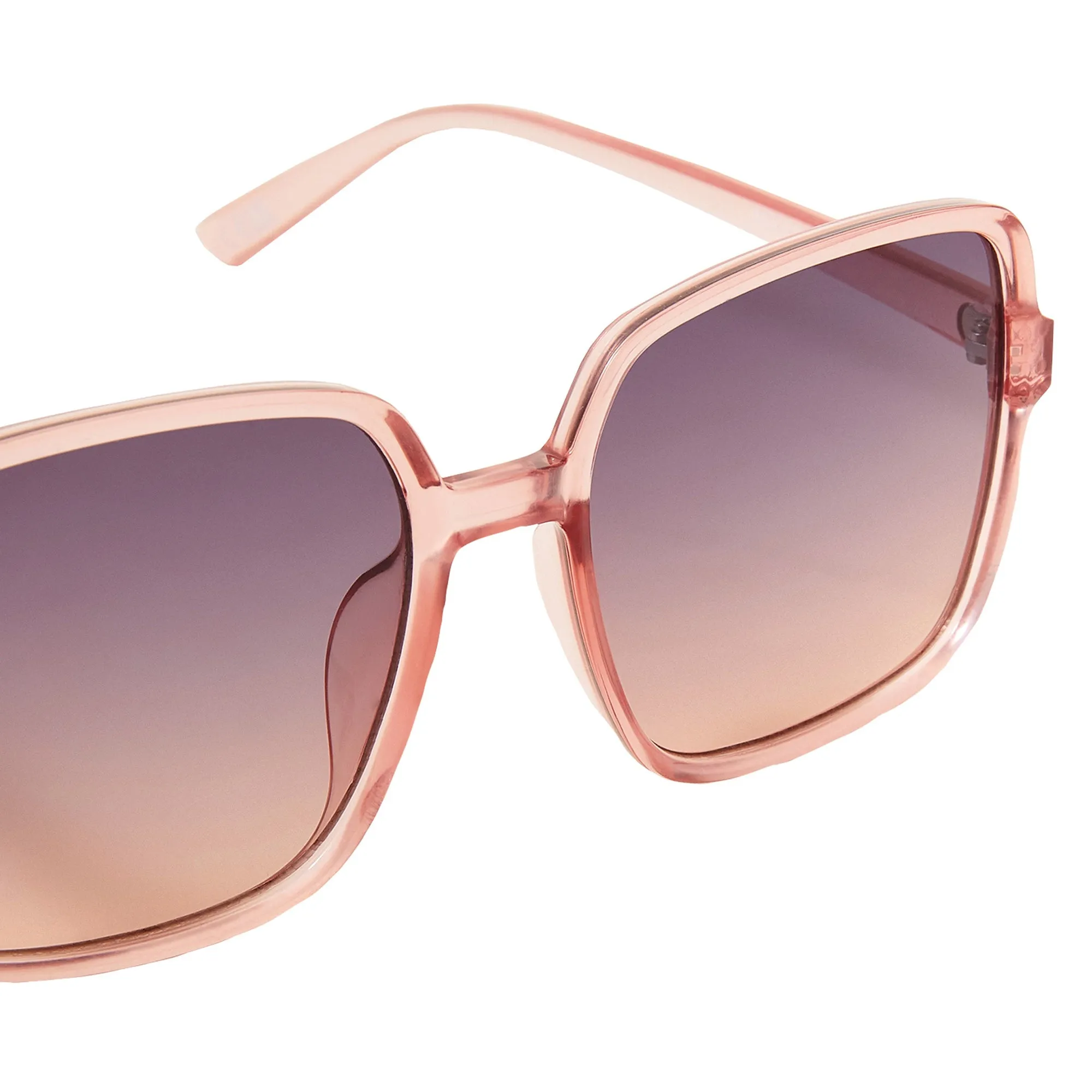 Accessorize London Women's Retro Oversized Square Sunglasses