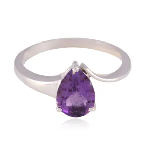 Adorable Gems Amethyst 925 Sterling Silver Ring Gift Graduation