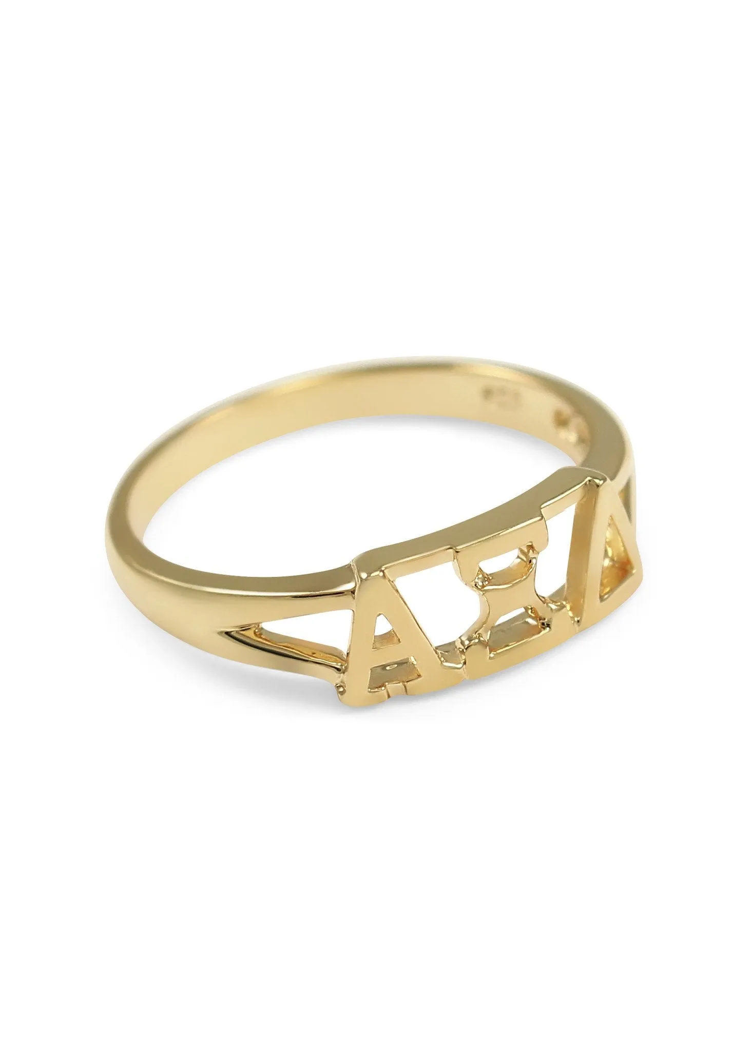 Alpha Xi Delta Sunshine Gold Ring