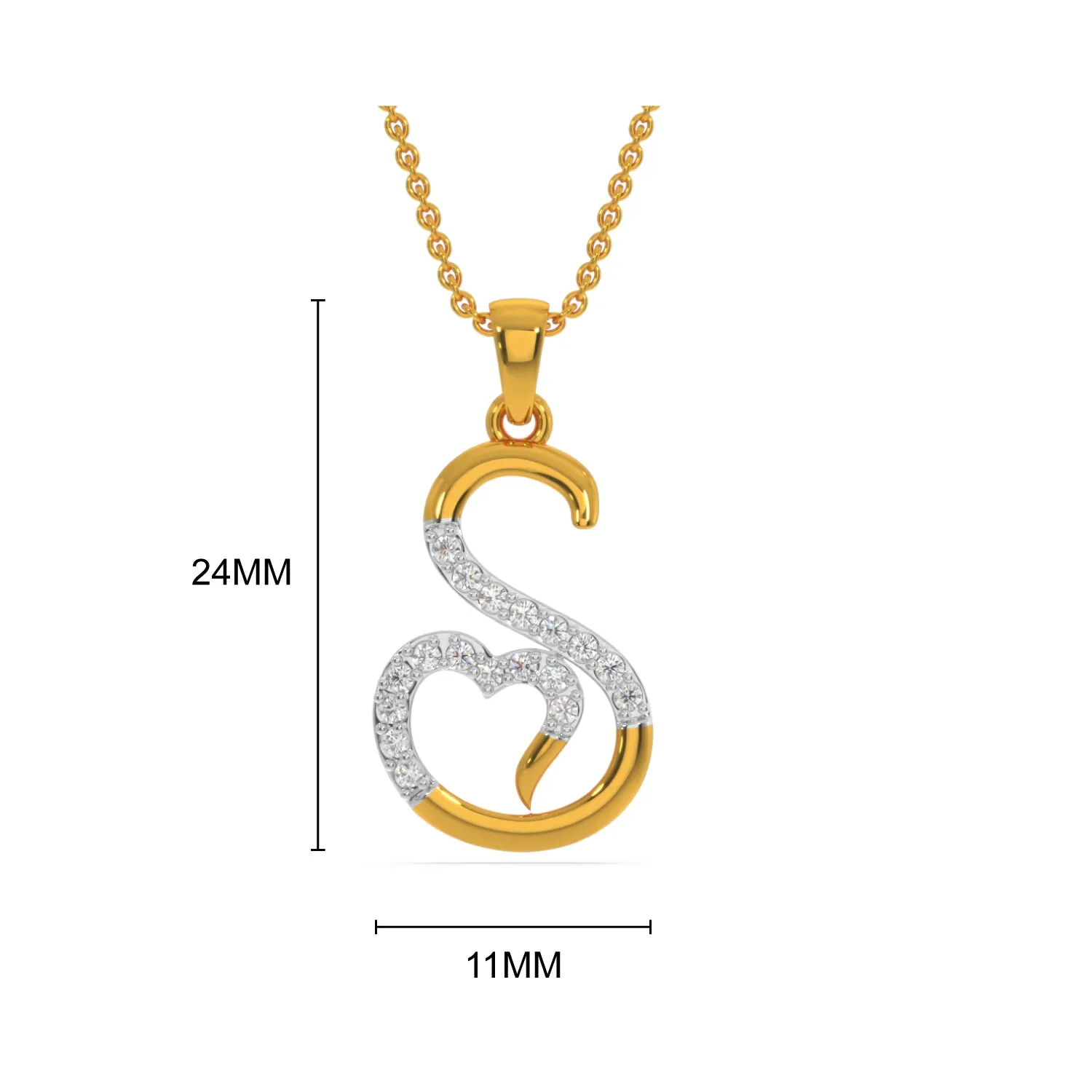 Alphabet S Pendant