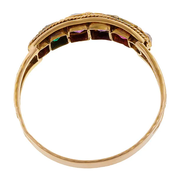 Antique Acrostic Regard Ring