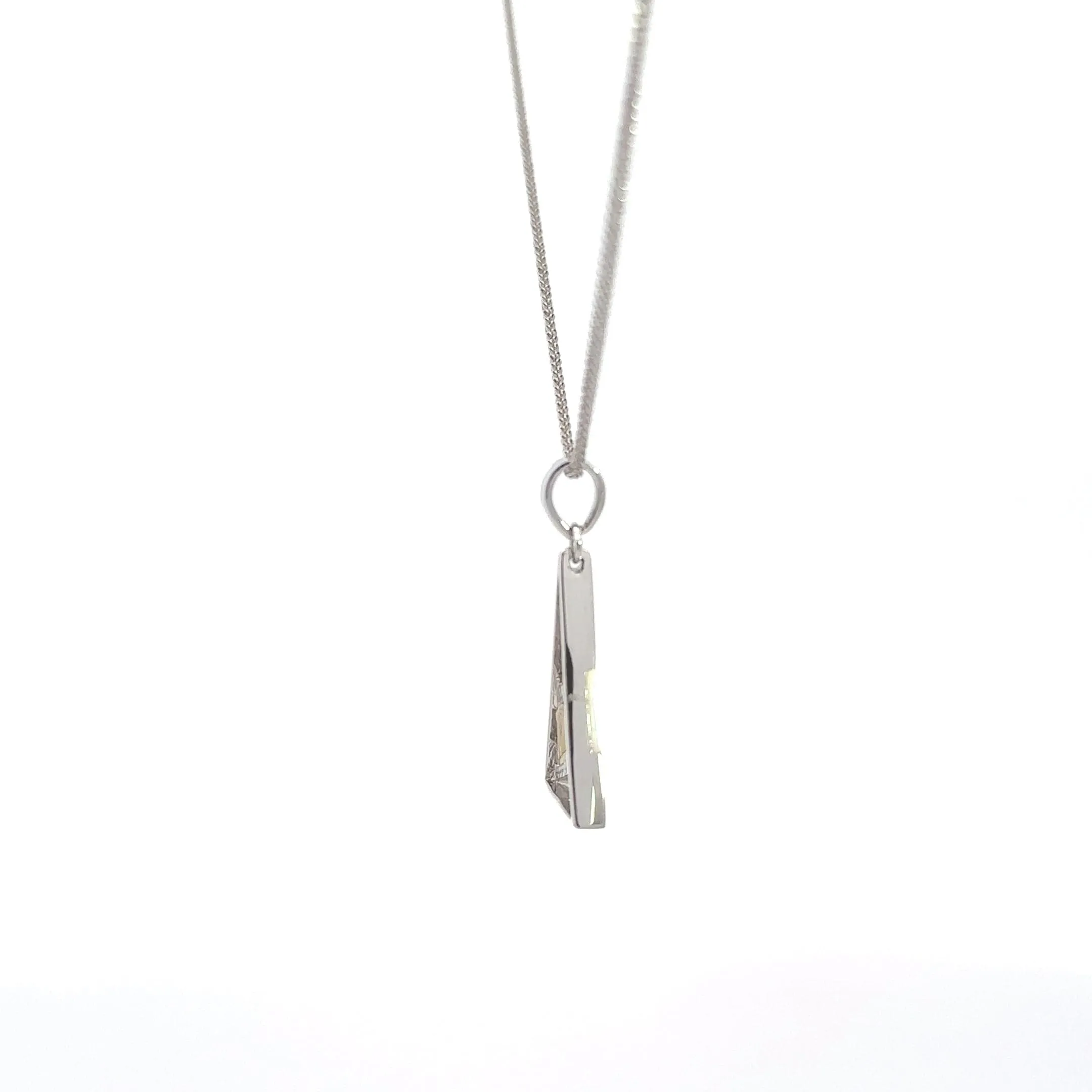 Baikalla Sterling Silver Lab-Made Opal Pendant Necklace