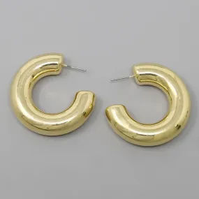 Basic Tube Hoop Earrings