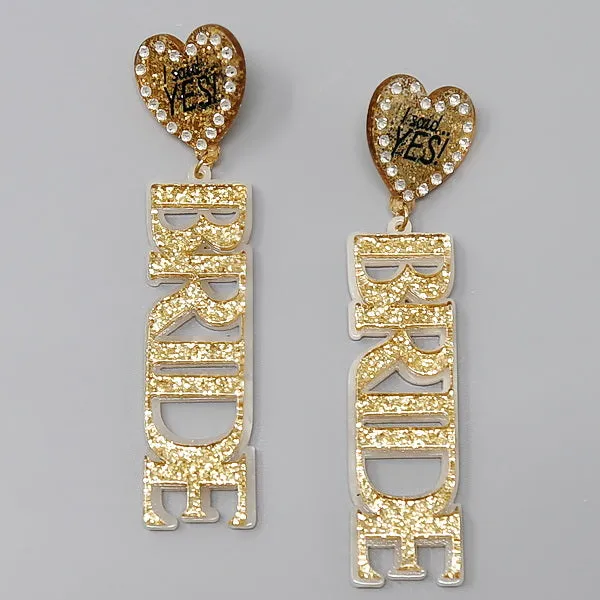 BRIDE Acetate Drop Earrings