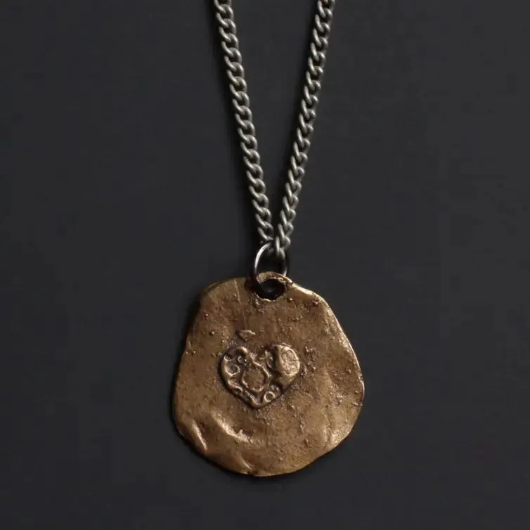 Bronze Buddha Love Necklace