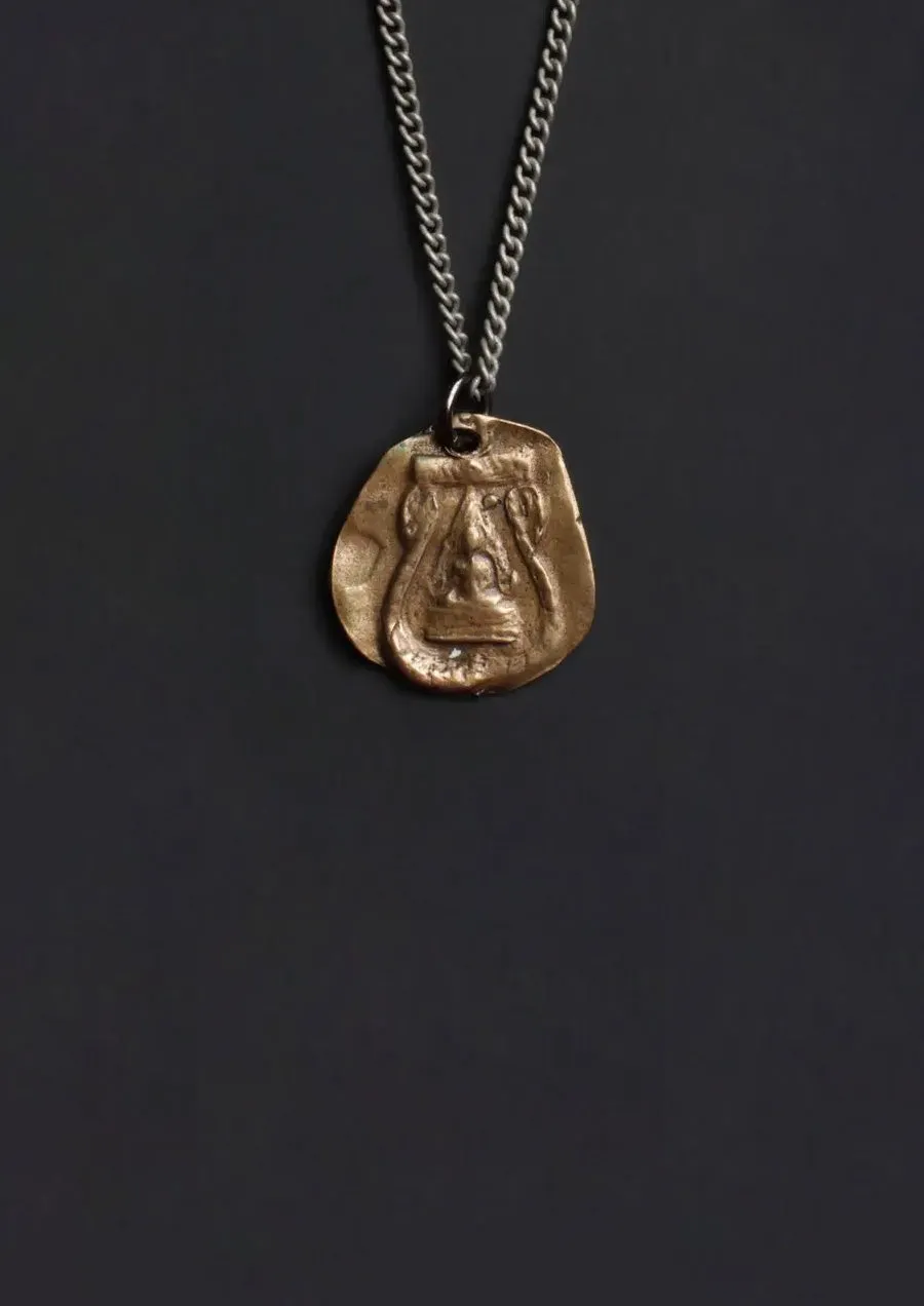 Bronze Buddha Love Necklace