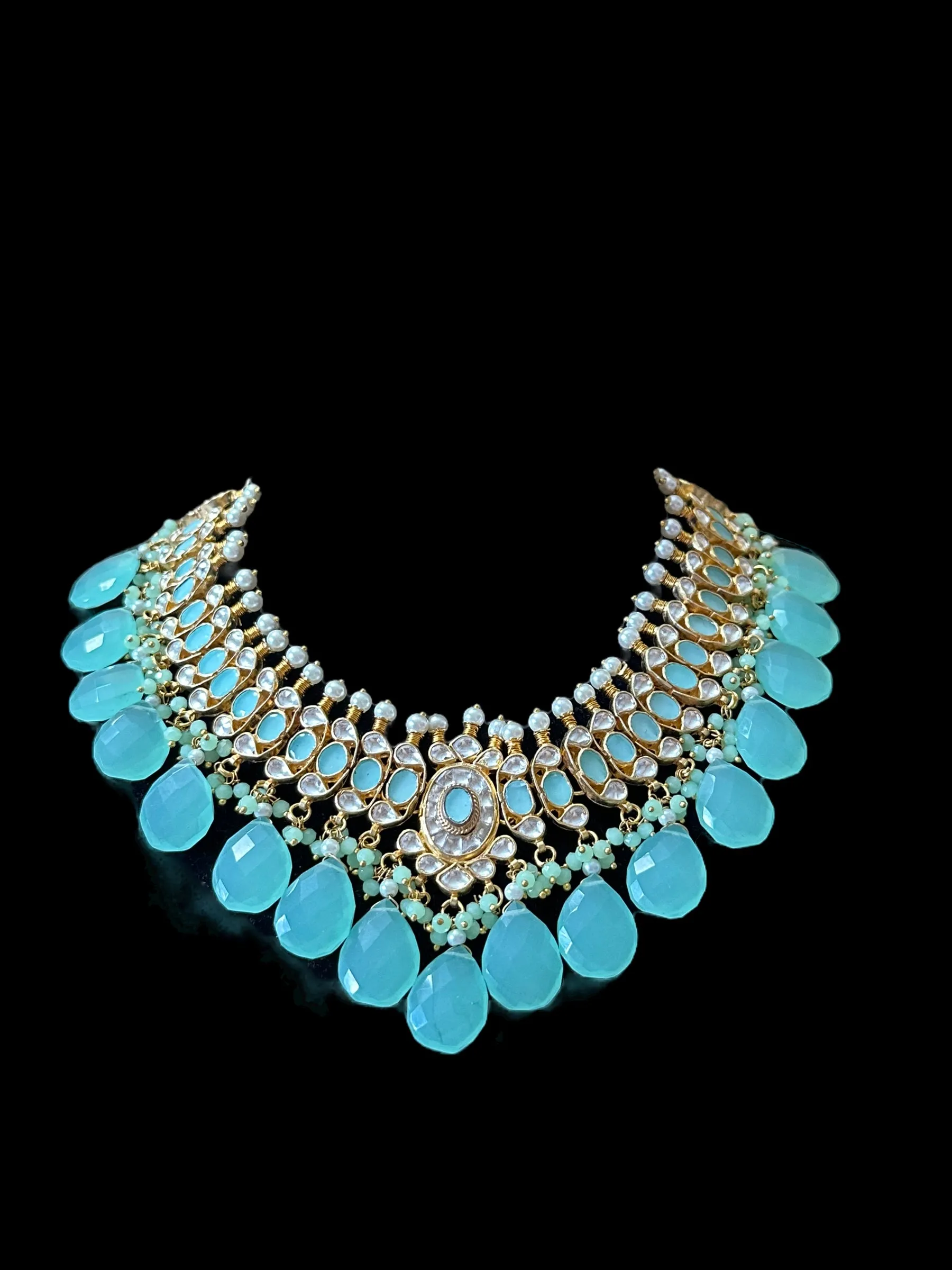 C275 pachi kundan choker / necklace   with earrings ( READY TO SHIP )