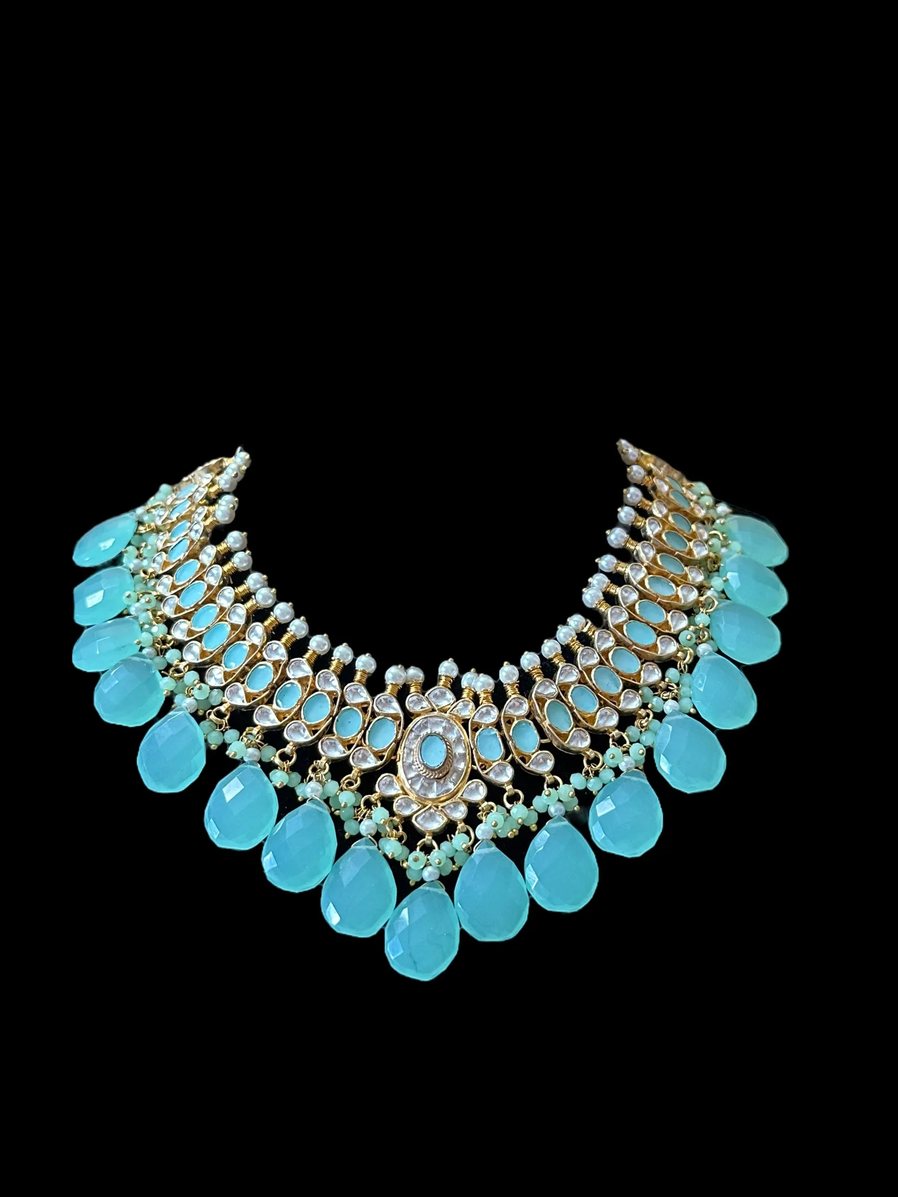 C275 pachi kundan choker / necklace   with earrings ( READY TO SHIP )