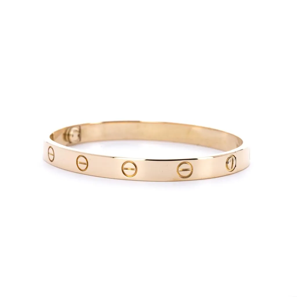 Cartier | Love Bangle, Size 17 - Yellow Gold