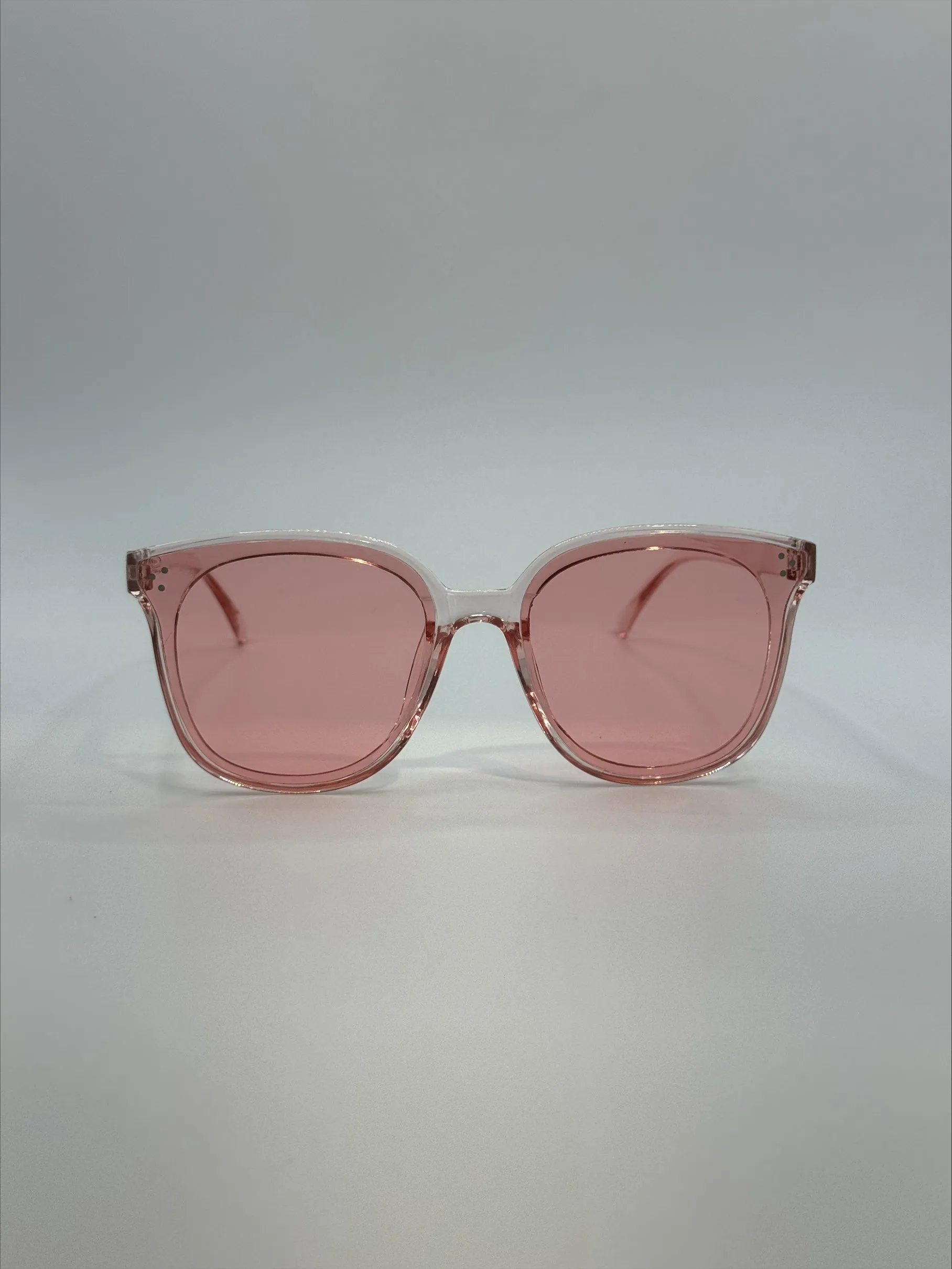 CeeCee Pink Clear Sunglasses