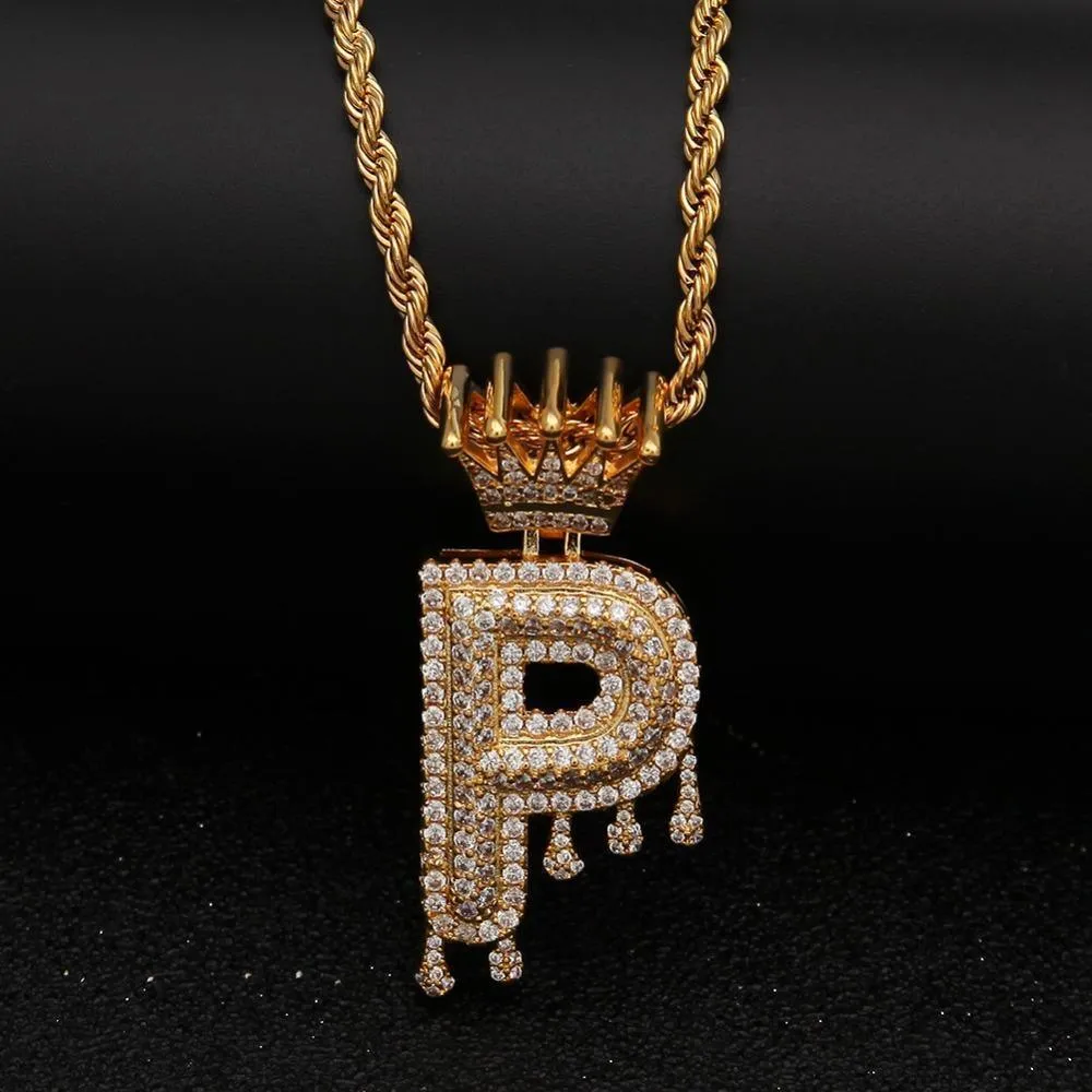 Chain Necklace - Letter P Pendant