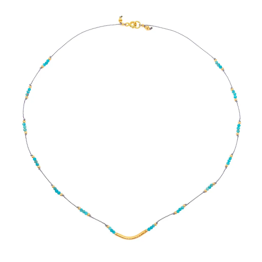 Crescendo Necklace - Turquoise (Backordered - Shipping by 6/10/24)