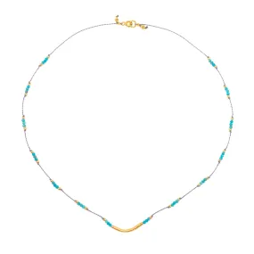 Crescendo Necklace - Turquoise (Backordered - Shipping by 6/10/24)