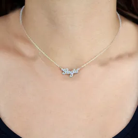 Custom Mini Script Name Necklace