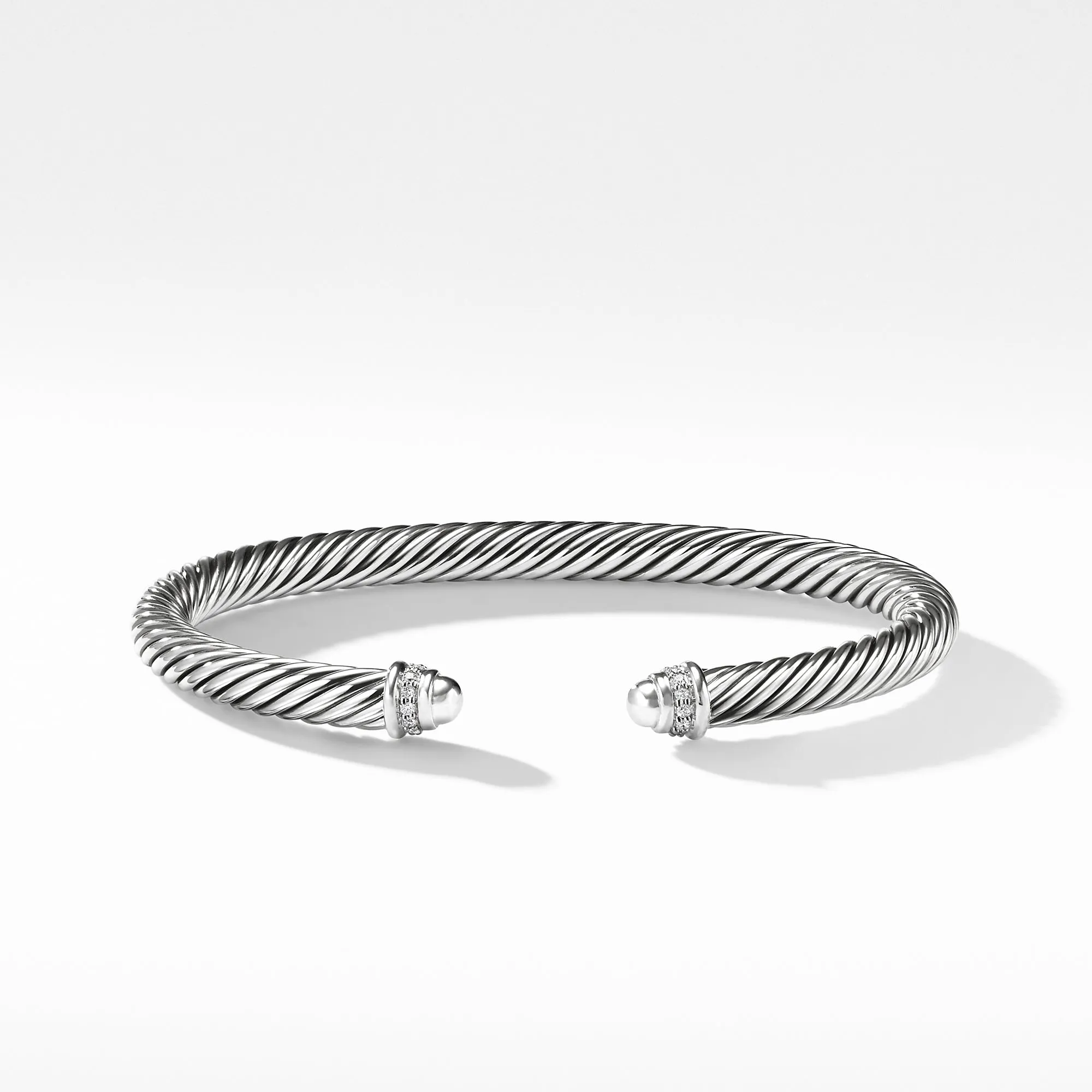 David Yurman 5MM Cable Classics Bracelet with Diamonds