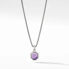 David Yurman Cable Collectibles Octagon Cut Amulet with Amethyst