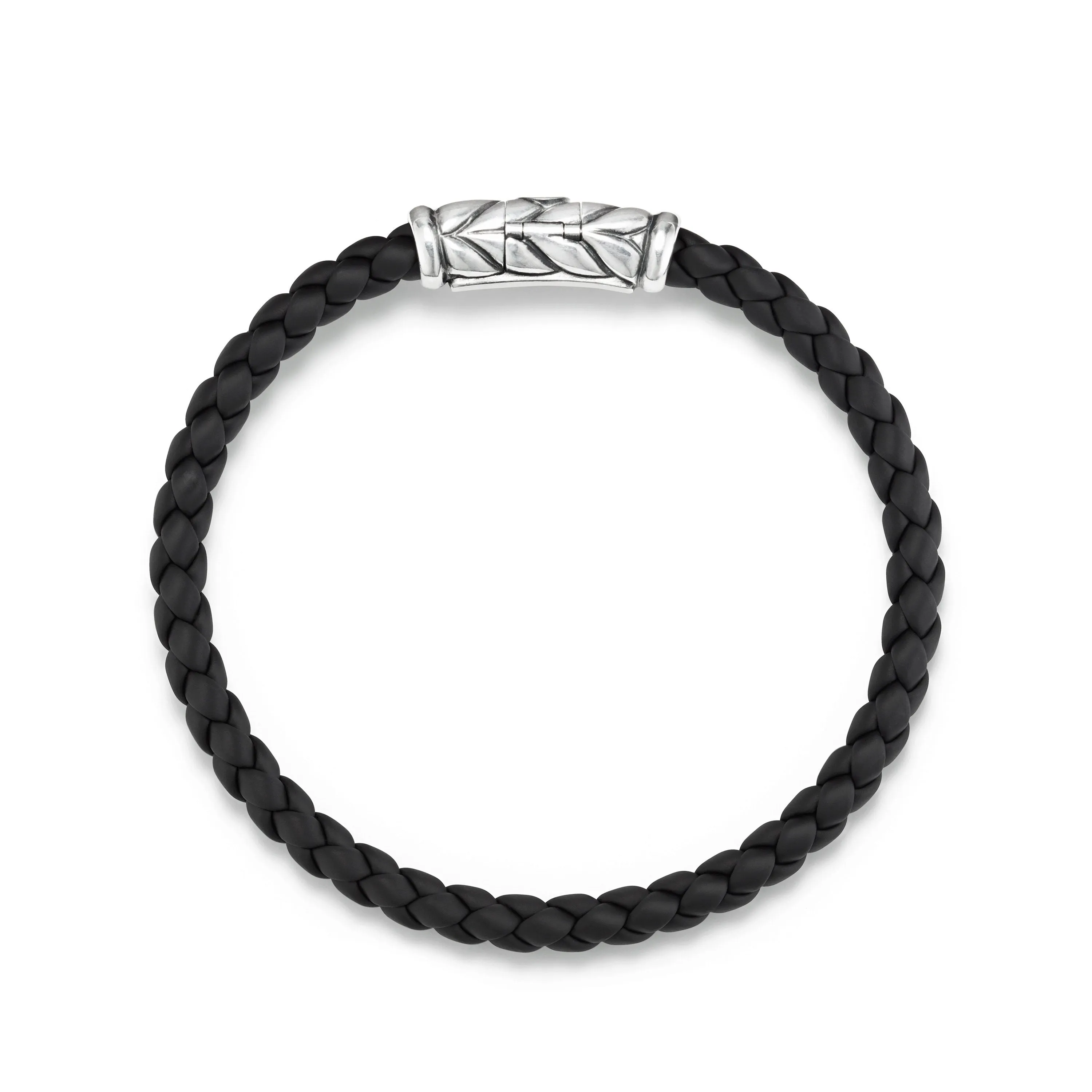 David Yurman Men's Chevron Bracelet in Black 6mm