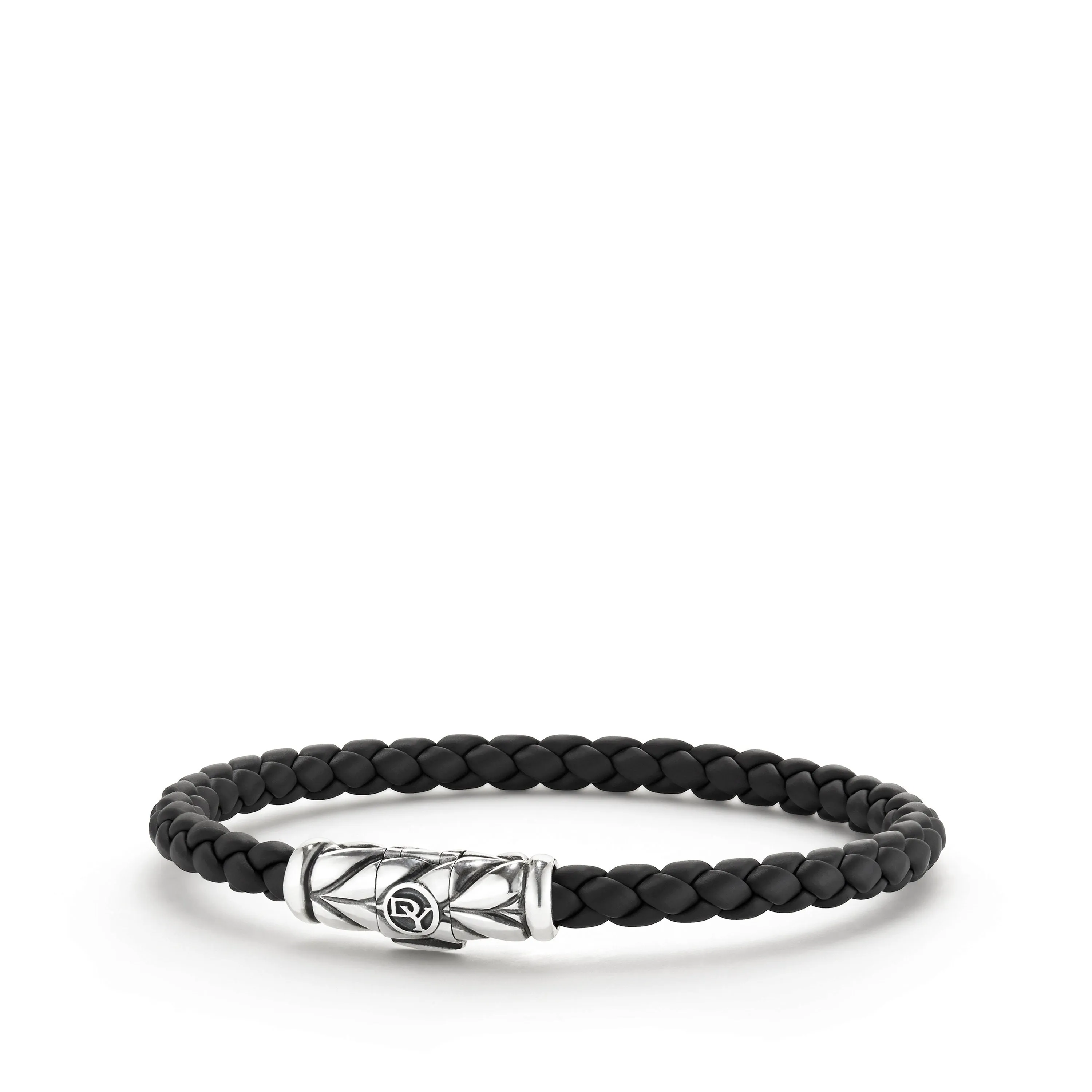 David Yurman Men's Chevron Bracelet in Black 6mm