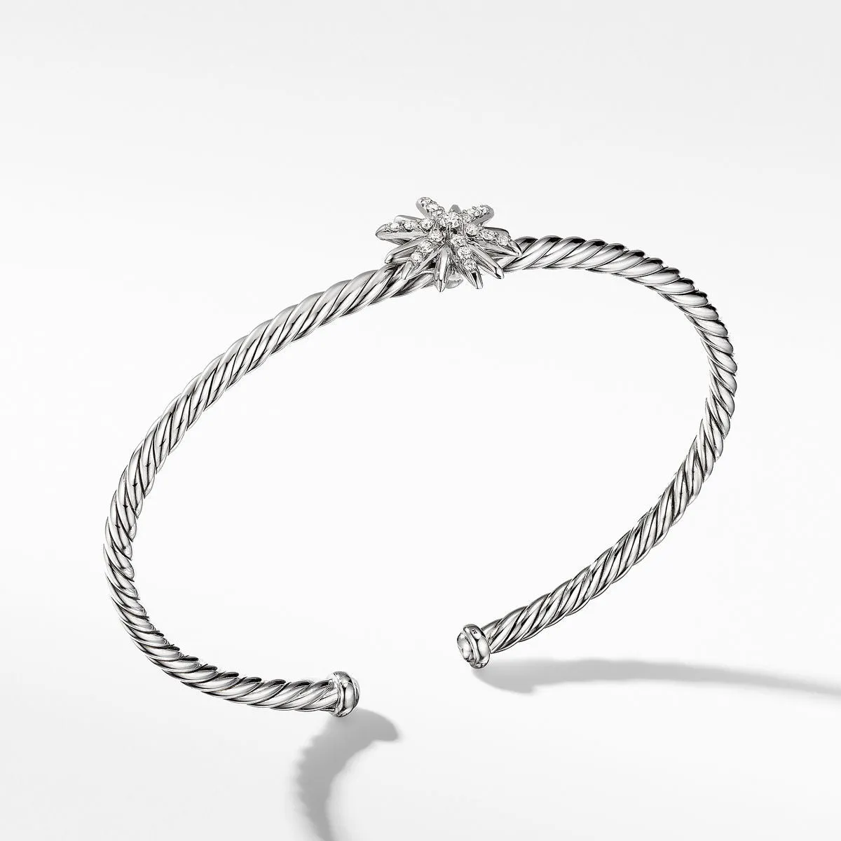 David Yurman Starburst Center Station Bracelet with Pave Diamonds