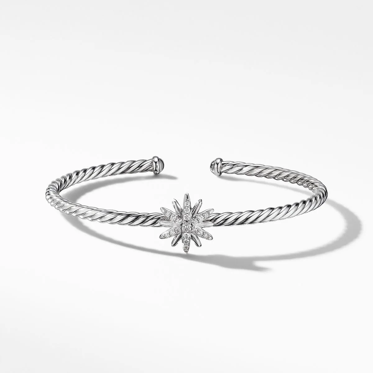 David Yurman Starburst Center Station Bracelet with Pave Diamonds