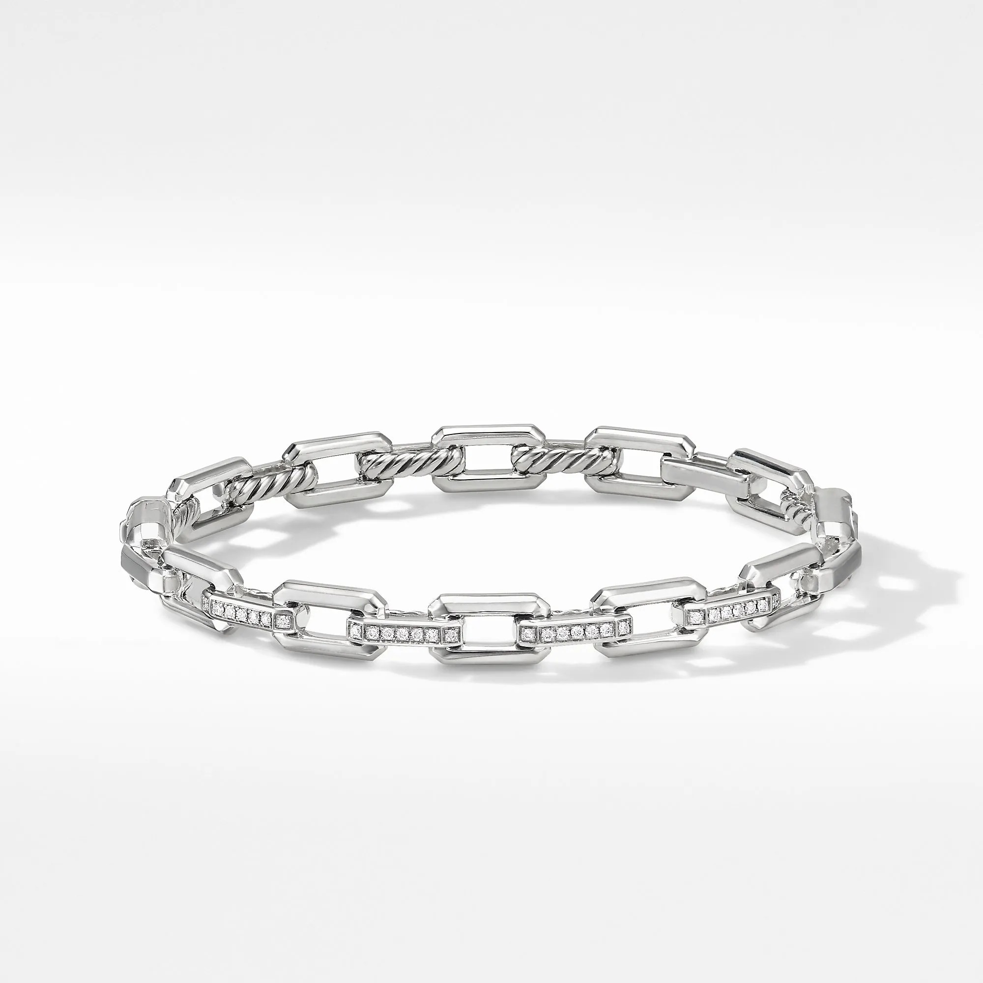 David Yurman Stax Link Bracelet with Diamonds