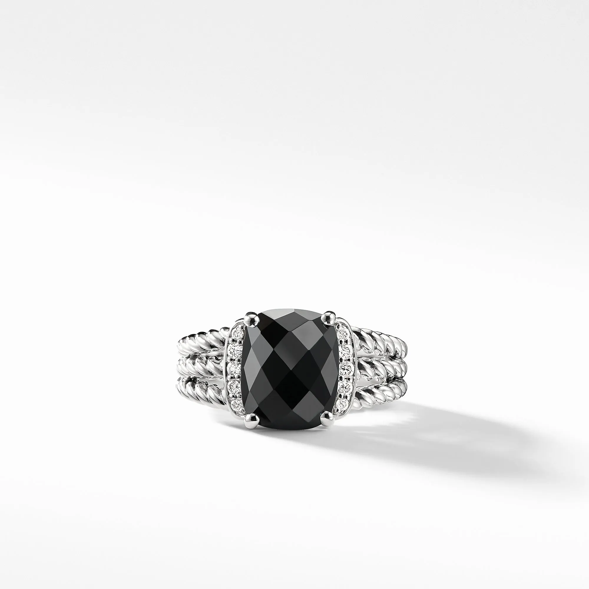 David Yurman Wheaton Ring with Diamonds 10x8mm