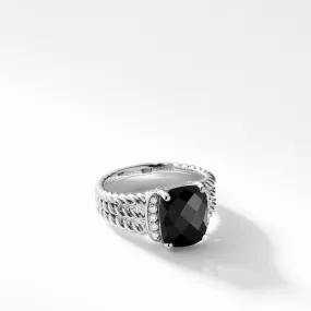 David Yurman Wheaton Ring with Diamonds 10x8mm