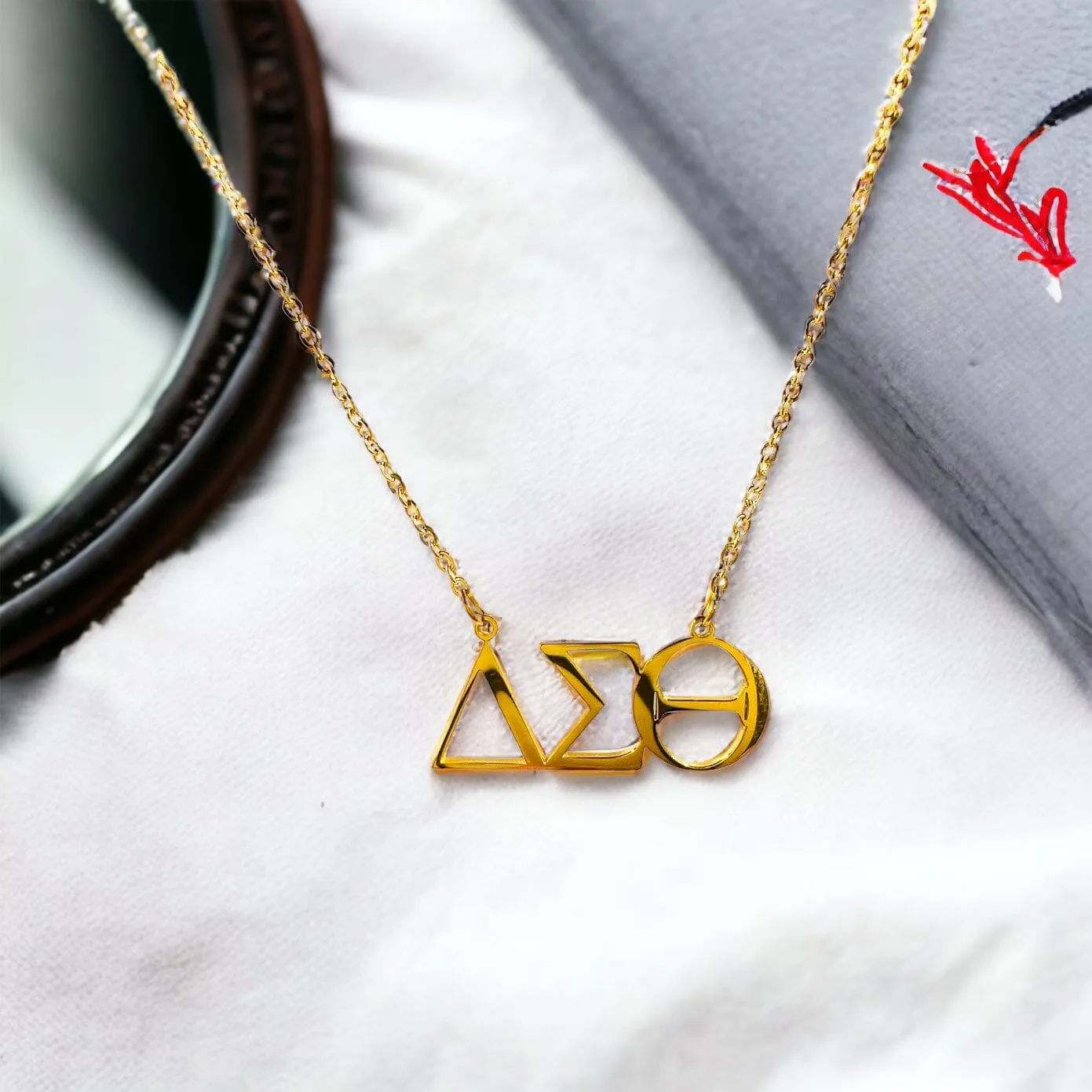 Delta Sigma Theta Greek Necklace