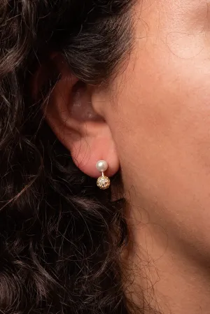 Diana CZ and Pearl Studs