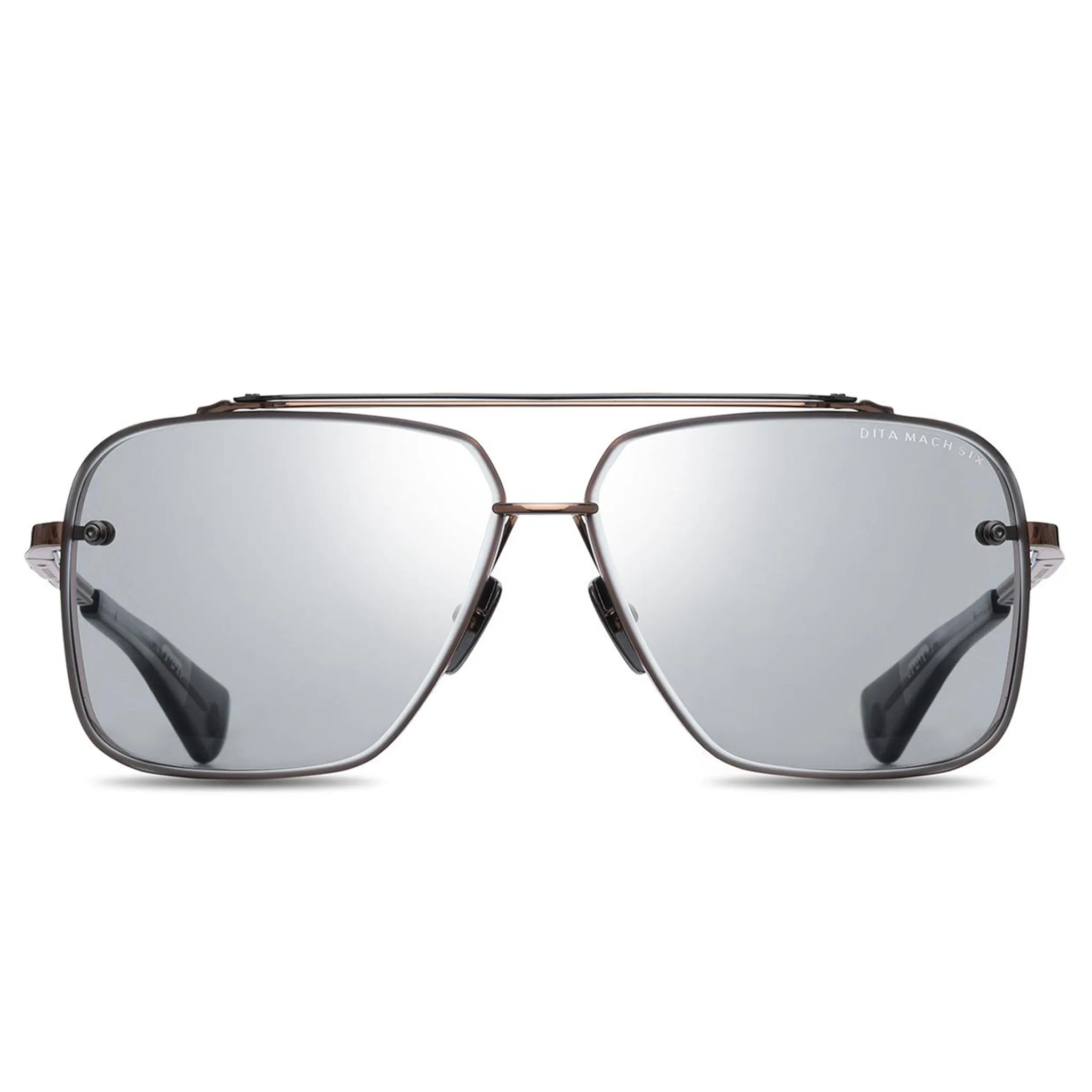 Dita Eyewear Mach Six Rose Gold Grey Sunglasses