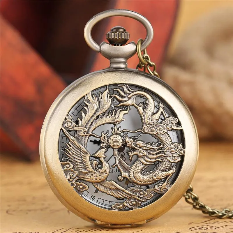 Dragon & Phoenix Pocket Watch