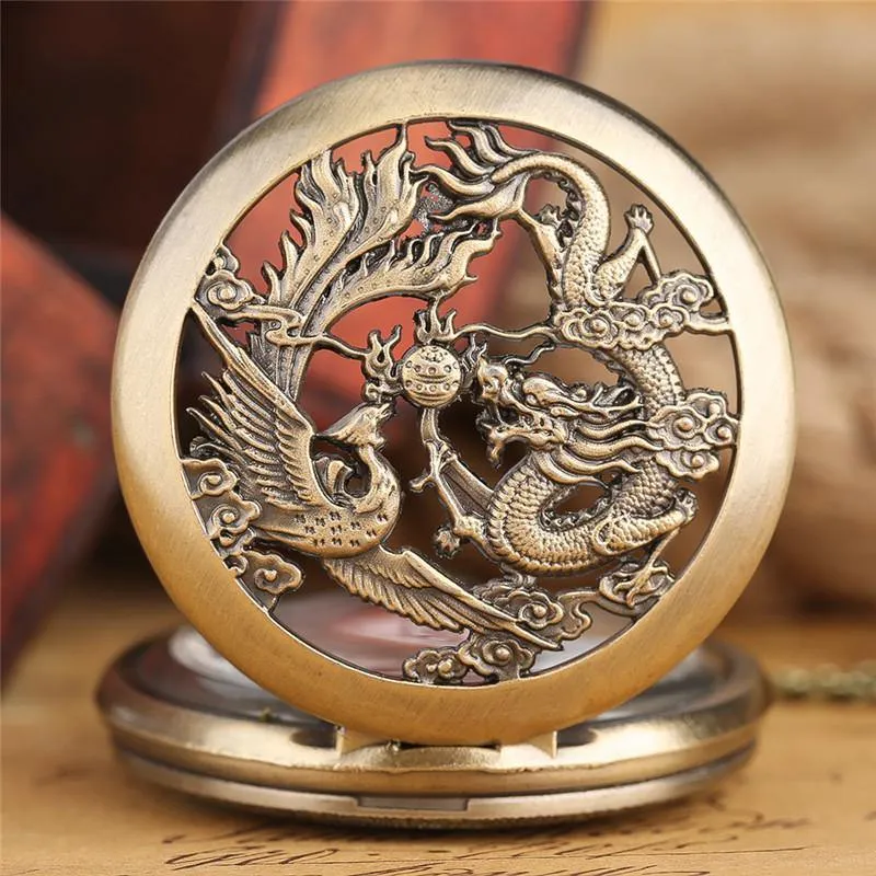 Dragon & Phoenix Pocket Watch