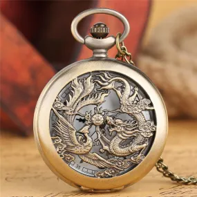 Dragon & Phoenix Pocket Watch