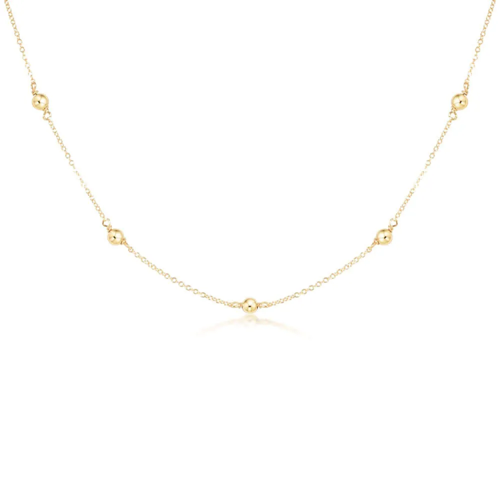 ENewton 15 Choker Gold 4mm Simplicity Chain Necklace