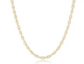 ENewton 17" Choker Gold Rope Chain Necklace