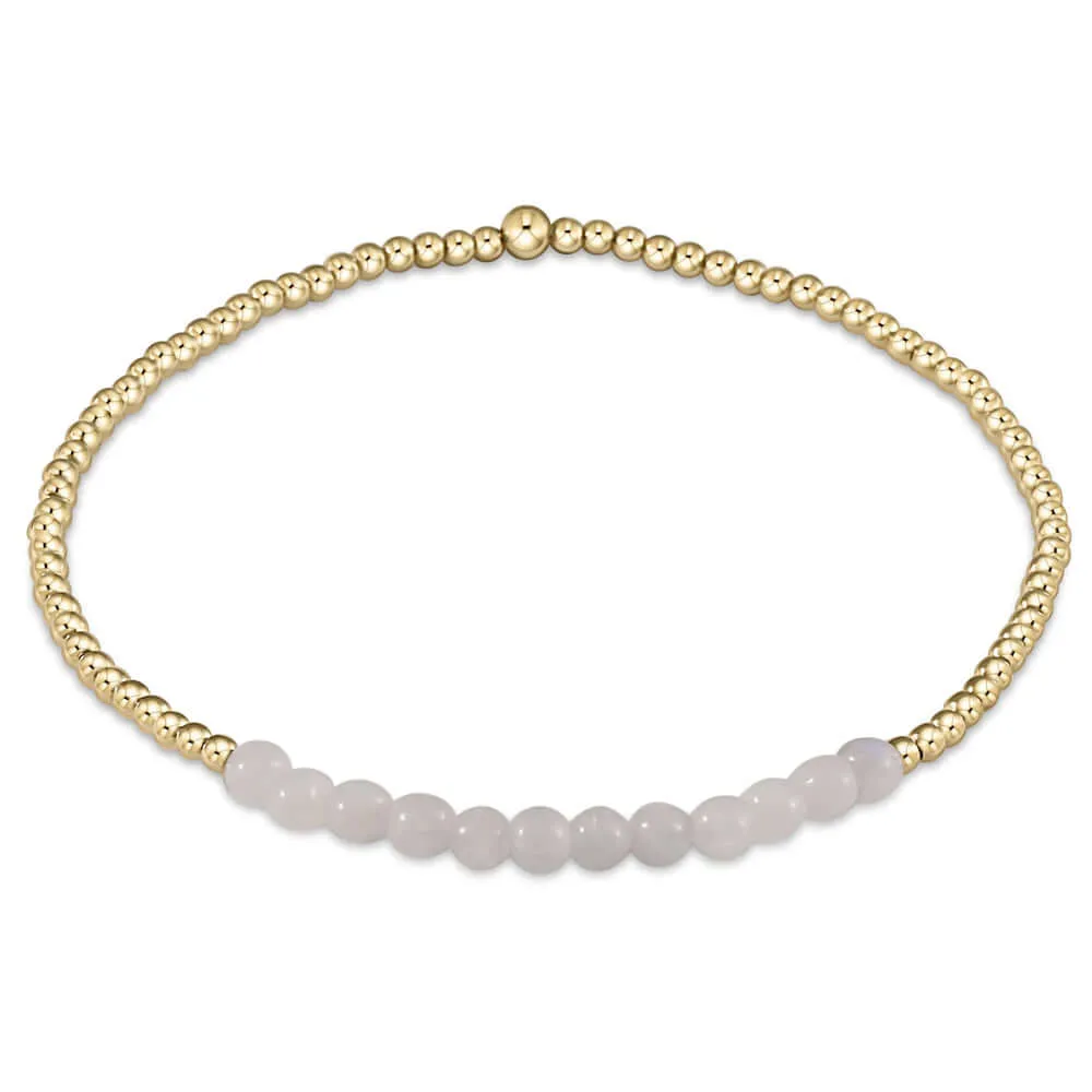 ENewton 2mm Moonstone Gold Bliss Bracelet