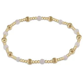 ENewton 4mm Gold Moonstone Dignity Sincerity Bracelet