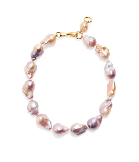 Estate Pearl Necklace In Pink