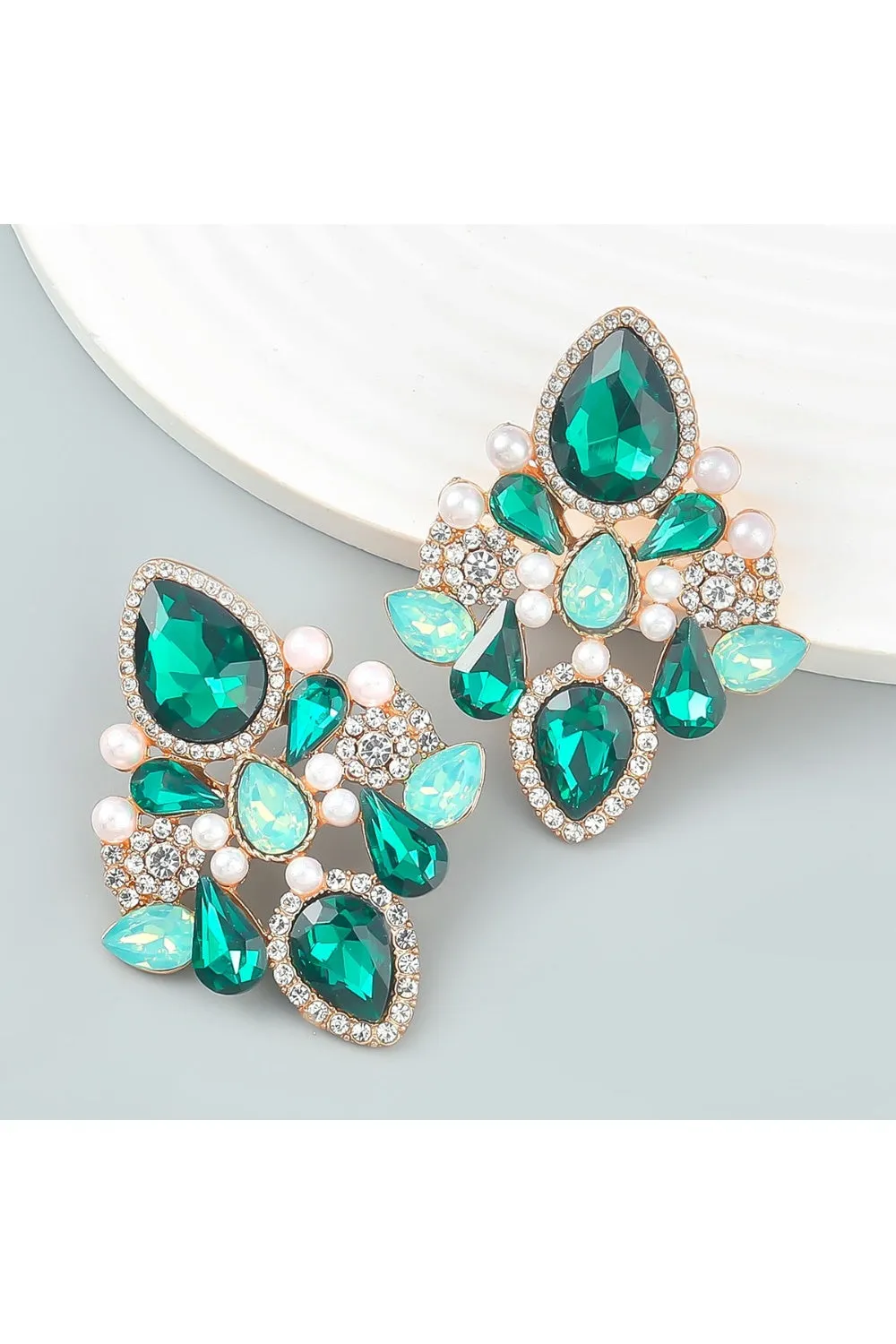 ESTELLE EARRINGS GREEN