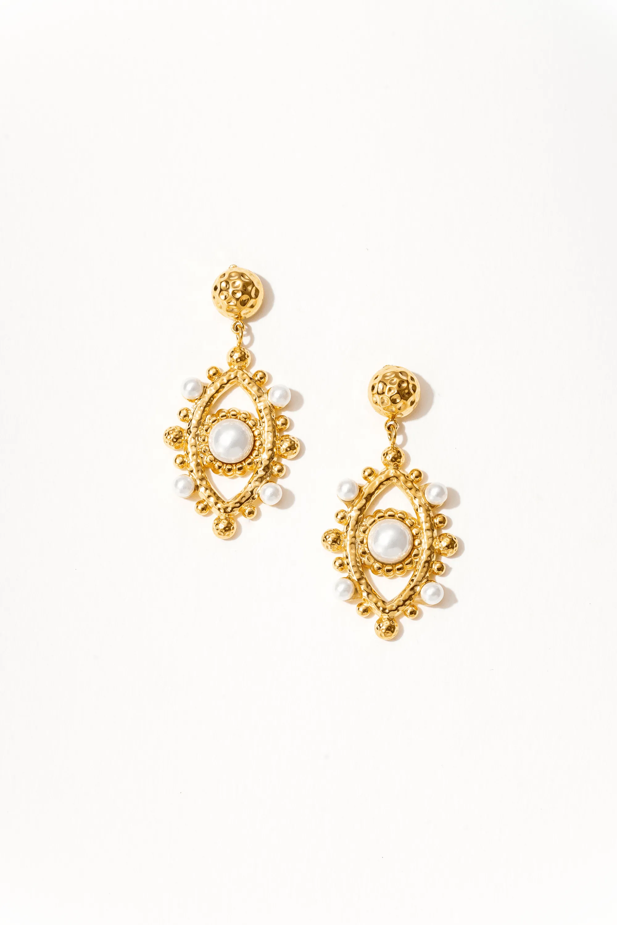 Evil Eye 18k Gold Earrings