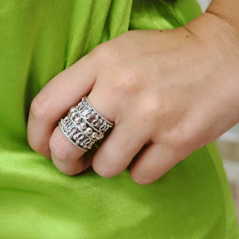 Festival Gypsy Boho Silver Ring