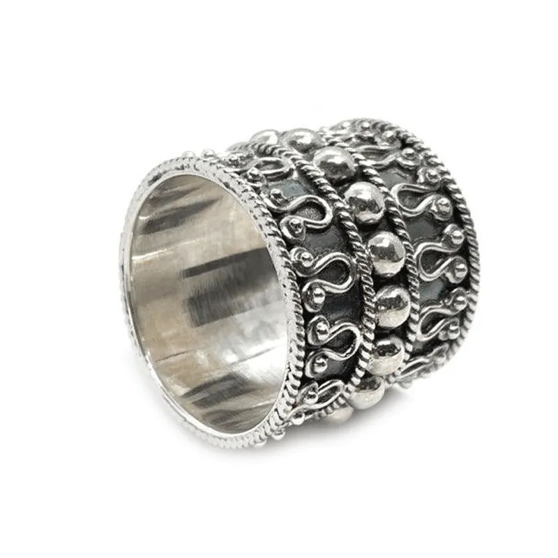 Festival Gypsy Boho Silver Ring