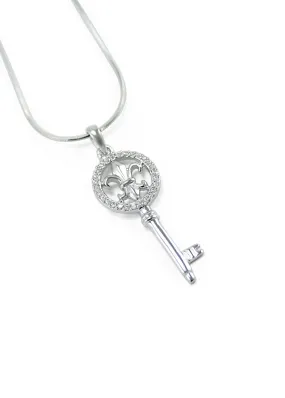 Fleur De Lis Key Pendant